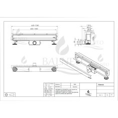 W-Drain NEXT 2v1 Linearni stenski odtok 60 cm dvostranski krom