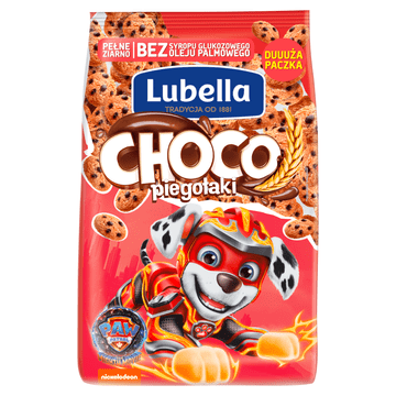 shumee Lubella Choco piegołaki Žitni čips v obliki piškotov z okusom čokolade 500 g