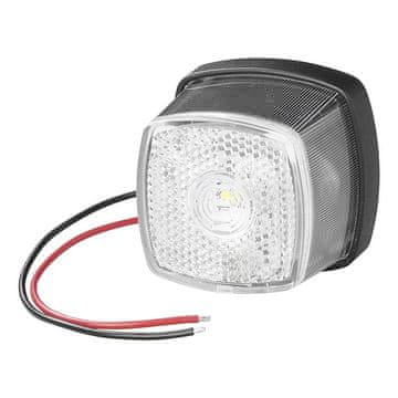 Northix Prednja pozicijska svetilka 9-30V bela 61 x 61 mm LED