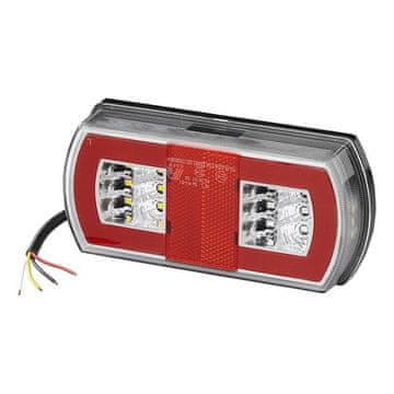 Northix Zadnja svetilka 5 funkcij 225 x 105 mm 43LED levo