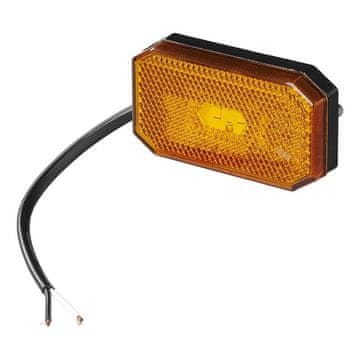 Northix Stranska luč 12/24V oranžna 80 x 44 mm LED