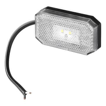 Northix Prednja pozicijska svetilka 12/24V bela 80 x 44 mm LED