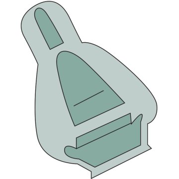Polovica zabojnika 14200100 02.3513.04.00 GRANIT
