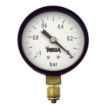 Vakuumski manometer fi63 - 1 → + 15bar 1/4" suho medeninasto dno