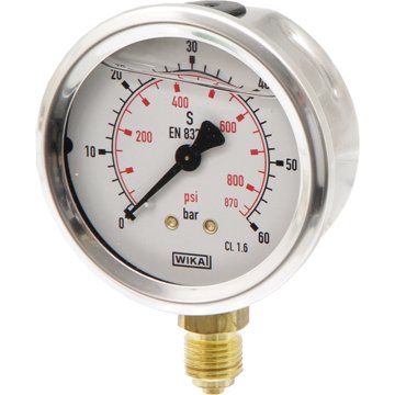 Granit Glicerinski manometer fi 63 0 → + 60bar 1/4" medeninasto dno