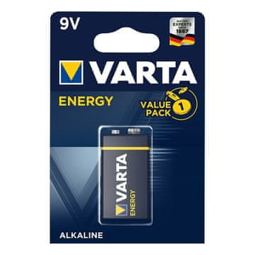 Northix Alkalna baterija Varta Energy 9V v pretisnem omotu