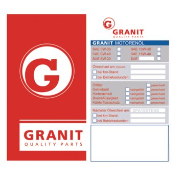 Plošča za menjavo olja 21099003 GRANIT