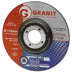 Rezalni disk za jeklo 115 mm 22 mm GRANIT