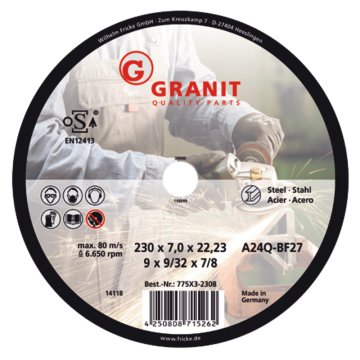 125 mm brusilni disk iz GRANITA
