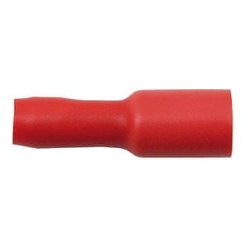 Granit Okrogla rdeča vtična tulka, popolnoma izolirana, premer 4 mm, presek 0,5–1 mm2
