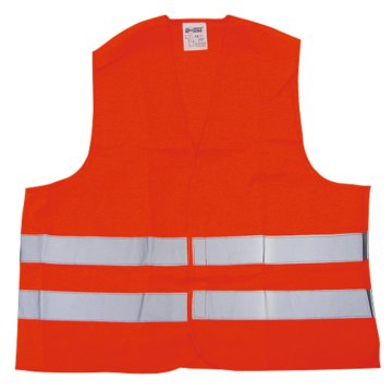 Opozorilni jopič iz oranžnega poliestra