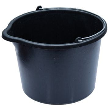 Vedro, posoda, gradbena, plastična, črna, prostornina ABUD4 16 l