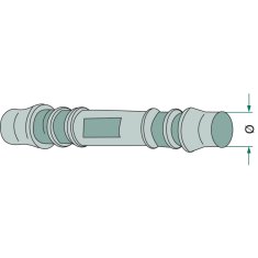 Ravni dvostranski priključek 12 mm 16 bar PVC kapalna cev 0440239