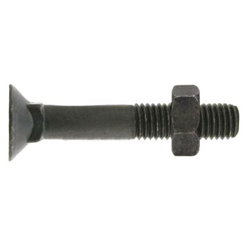 Plužni vijak z matico M12x1,75, dolžina 40 mm, razred 8.8, za kmetijski plug 1240KY