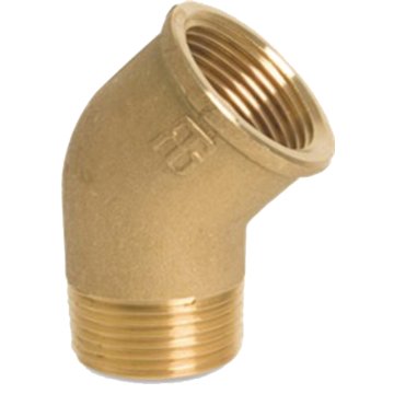 Granit Koleno, zunanji navoj 1/2" notranji navoj 1/2" BSP, medenina, za kapljično cev 04051623