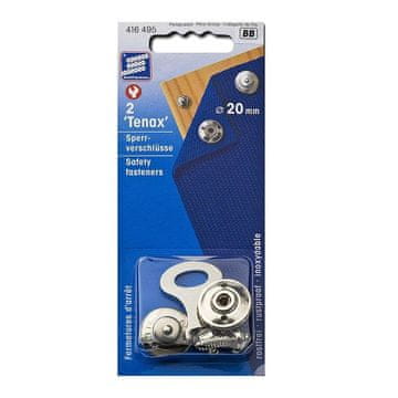 Northix Varnostni pritrdilni elementi Tenax. 20 mm. 2 kosa v pretisnem omotu