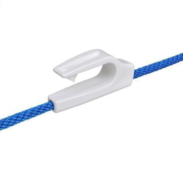 Northix Kavelj za blatnik. plastika za ograjo 20-25 mm. bela