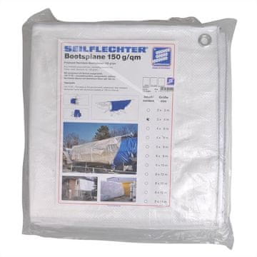 Northix Zaščitni pokrov 3x4m. bela