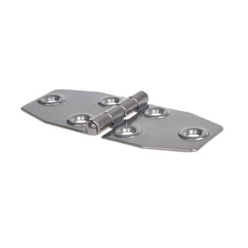 Northix Tečaj. 100x40 mm. V4A RVS AISI 316. 6 lukenj