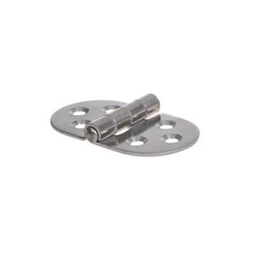 Northix Tečaj. 71x40 mm. V4A RVS AISI 316. 6 lukenj