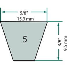 Univerzalni klinasti jermen za kosilnico 15,9 x 9,5 x 2362 mm, 5L930K 57275093
