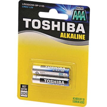 Toshiba Standardne alkalne baterije AAA 1,5 V Alkalne Blue Line, 2 x 12 kosov