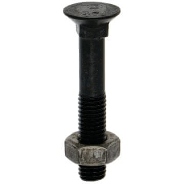 Vijak za plug z matico M10x60mm razred 8.8 DIN 608 glava Ø19 mm za plug 106088
