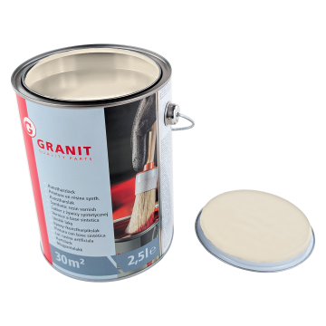 Beli barvni lak RAL 1013 Bela perla WILCKENS GRANIT pločevinka 2,5 l