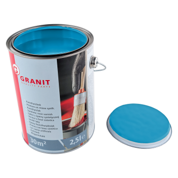 Modri barvni lak RAL 5012 svetlo moder WILCKENS GRANIT pločevinka 2,5 l
