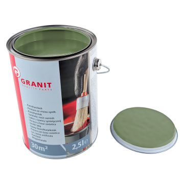 Zeleni barvni lak RAL 6011 zelena rezeda WILCKENS GRANIT pločevinka 2,5 l