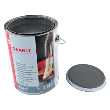 Sivi barvni lak RAL 7024 grafitno siva WILCKENS GRANIT pločevinka 2,5 l