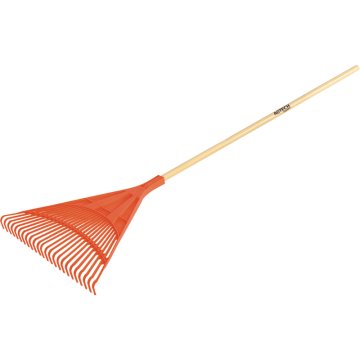 Vrtne grablje za listje z lesenim ročajem 27 zob 1800x610 mm 15343