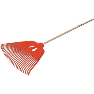 Vrtne grablje za listje z lesenim ročajem 27 zob 1700x610 mm 26104