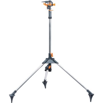Vrtni tuš zalivalnik s stojalom, oranžen YM8103G
