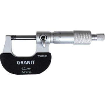 Granit Zunanji mikrometer 0-25 mm E BLACK EDITION