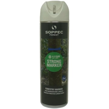 Soppec Marker sprej za označevanje bela barva 500 ml
