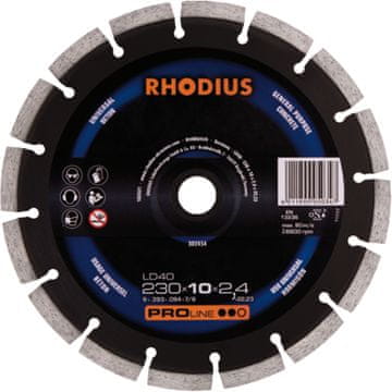 Rhodius 180 mm diamantna rezalna plošča za beton in opeko