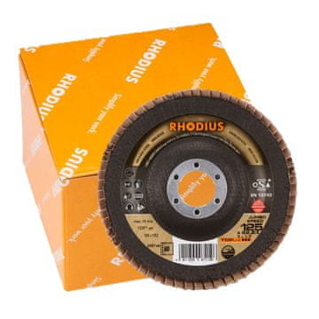 Rhodius Brusilni kolut z lamelnim diskom Ø 125 mm K80 10 kosov.