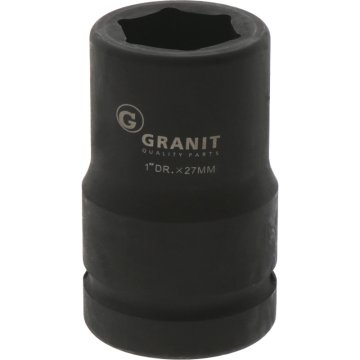 Granit Kratka črna vtičnica 27 mm 1 palec NO ČRNE barve