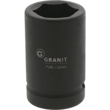 Granit Kratka črna vtičnica 32 mm 1 palec ČRNEGA RAZMERJA