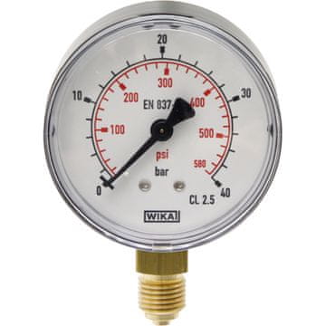 Granit Vakuumski manometer fi 63 0 → + 16bar 1/4" suho medeninasto dno