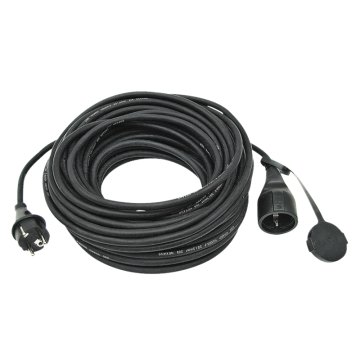Granit Podaljševalni kabel 25 m, črn 3 x 1,5 mm2 IP44