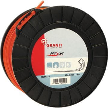 Granit Najlonska rezalna nit Pro Cut, 4-kotna, 4,0 mm, 74 m