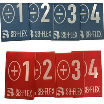B-FLEX Komplet za označevanje hidravličnih cevi, rdeč in moder, 8 kosov.