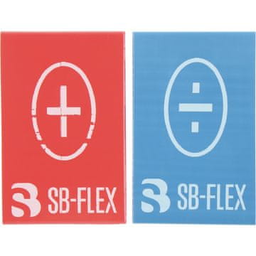 B-FLEX Komplet za označevanje hidravličnih cevi, rdeč in moder, 2 kosa.