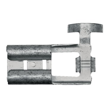 Granit Ploščati vtični konektor z zaklepnim nosom 2,5x4,0 mm2 50 kosov