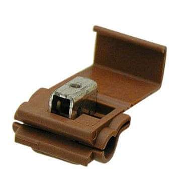 Granit Kabelski konektor, izoliran, rjav, presek 4 mm2, 600 V, 10 kosov.