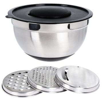 EXCELLENT Mešalna posoda KO-A12405340 Mixing bowl with vegetable grater set of 4 pcs