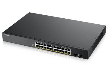 Zyxel GS1900-24HP v2, 24-portno pametno stikalo GbE L2 PoE, za vgradnjo v omaro, 170 W