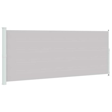Vidaxl Zložljiva stranska tenda za teraso 200x514 cm siva